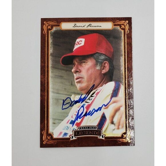 David Pearson Signed Trading Card Press Pass Legends #28 Nascar - Picture 1 of 4